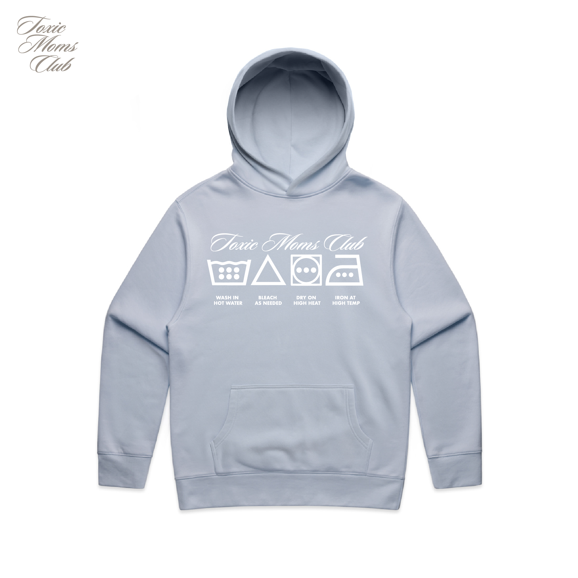 WASH WHEN TOXIC HOODIE BLUE